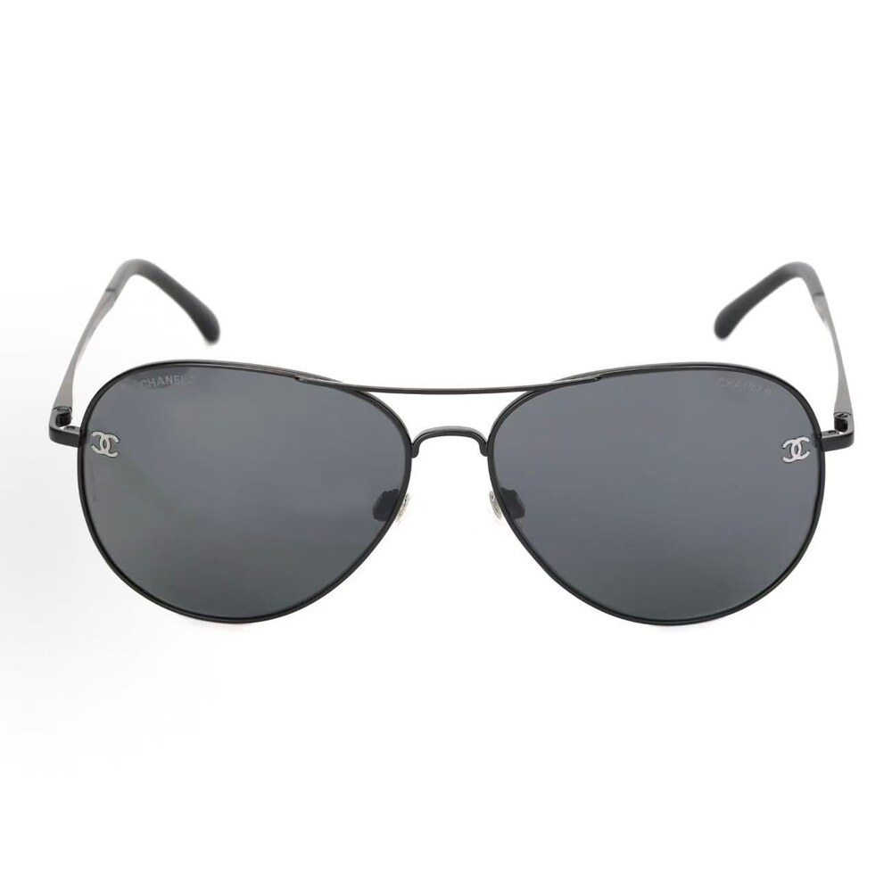 Chanel Black Aviator Sunglasses
